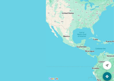 O google e Apple alterou o nome do Golfo do México para Golfo da América em seu aplicativo de mapas nos Estados Unidos